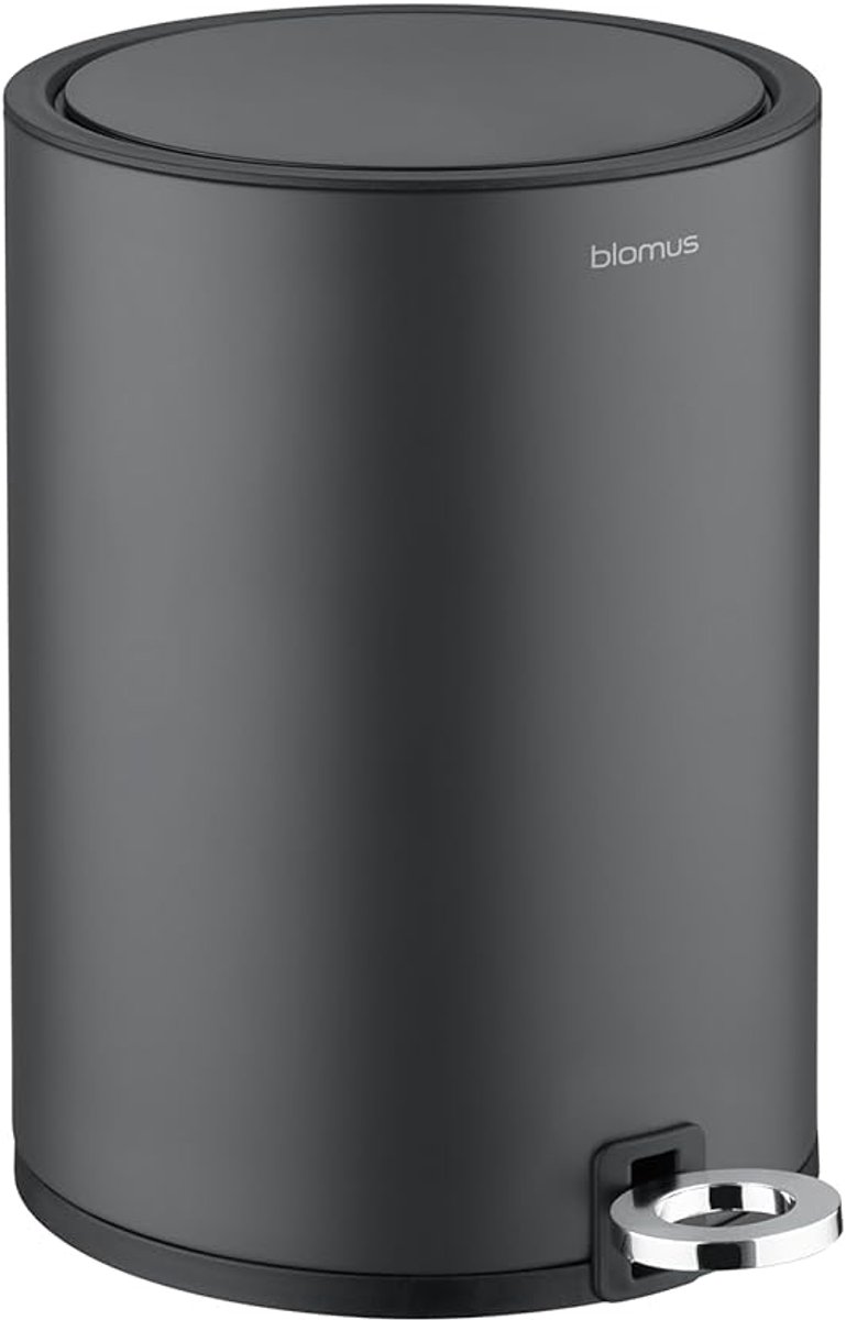 Cosmetica vuilnisemmer - Prullenbak pedaal - Netjes opruimen - Soft close deksel - 3 liter - Antraciet
