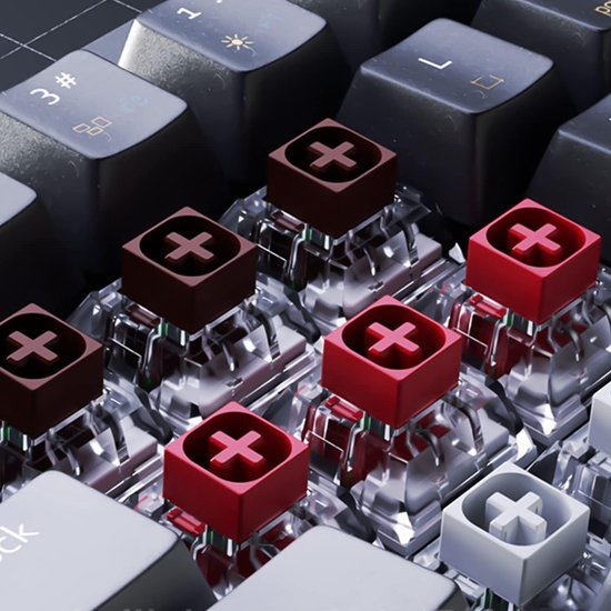 Mechanische Toetsenbord Schakelaars Wit voor Gaming Toetsenborden, 3-Pins Plaatmontage, 36 Stuks van Merkloos — afbeelding 2