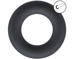 Liquid Silicone Cockring - L - Black