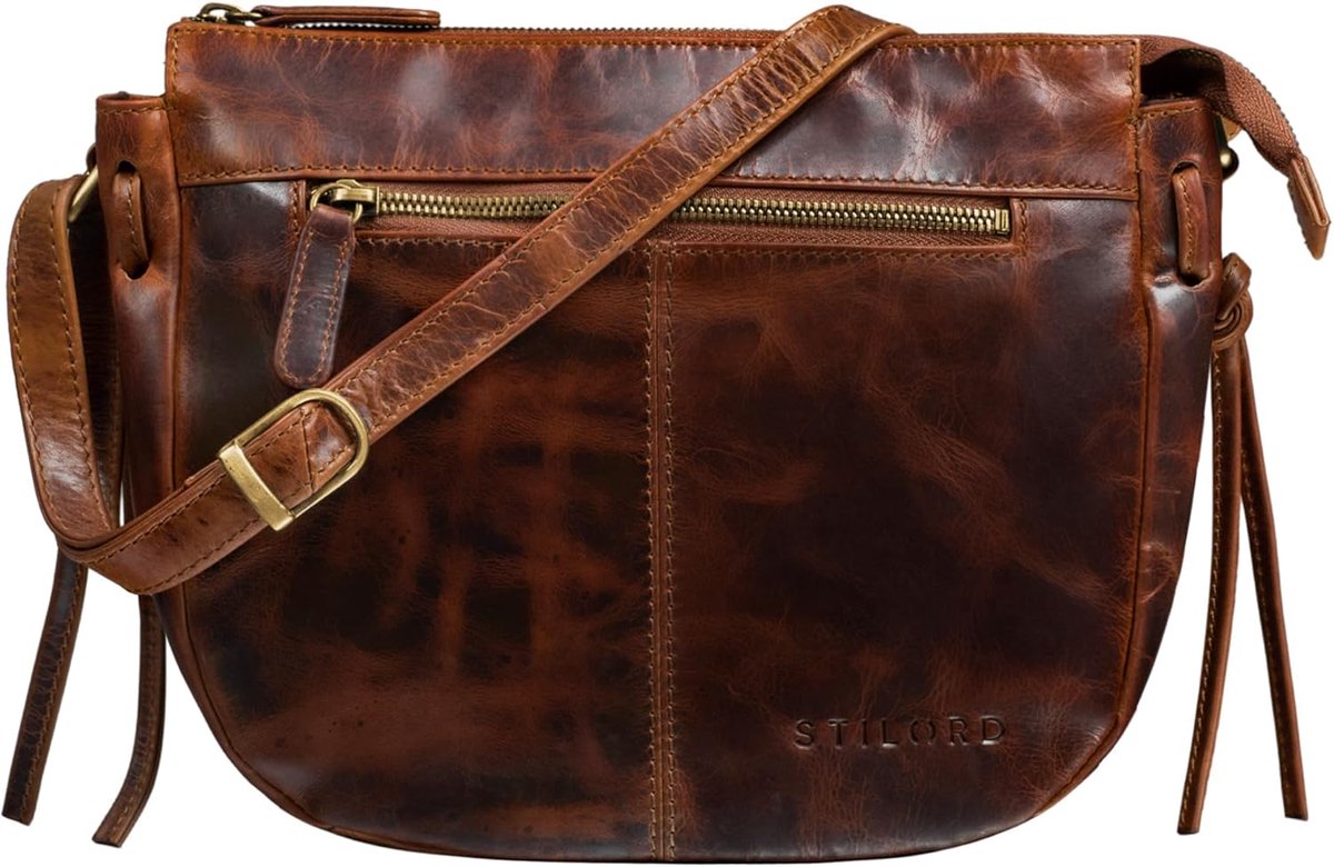 Leren Handtas Dames Vintage Schoudertas Verstelbare Band