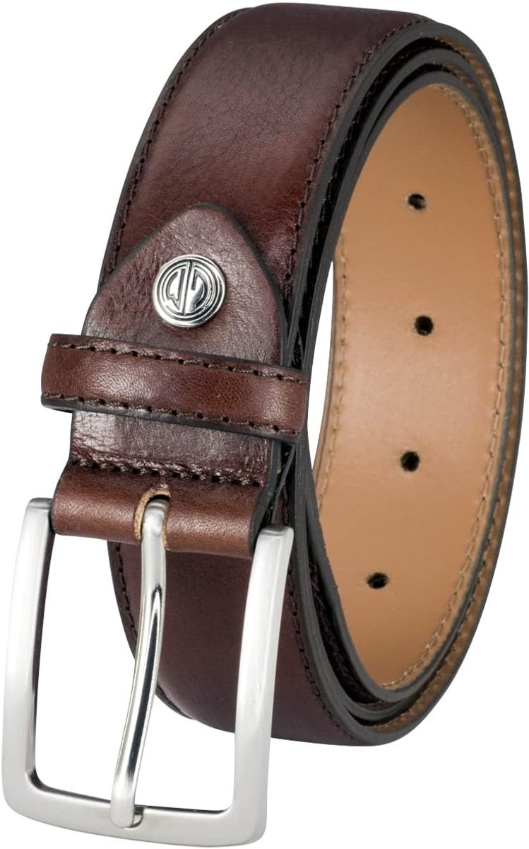 Leren Herenriem 35mm Breed - Inlegkorte Model met Nikkelvrije Gesp