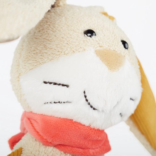 Zacht Pluche Konijn Knuffeldier met Patchwork Details voor Baby's en Kinderen — afbeelding 4