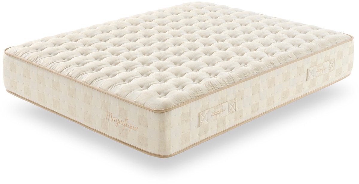 Magnifique Pocketvering Matras - 135 x 190 cm - Beige - Hoogwaardig en Duurzaam - 30 cm Dikte - Ergonomische Ondersteuning