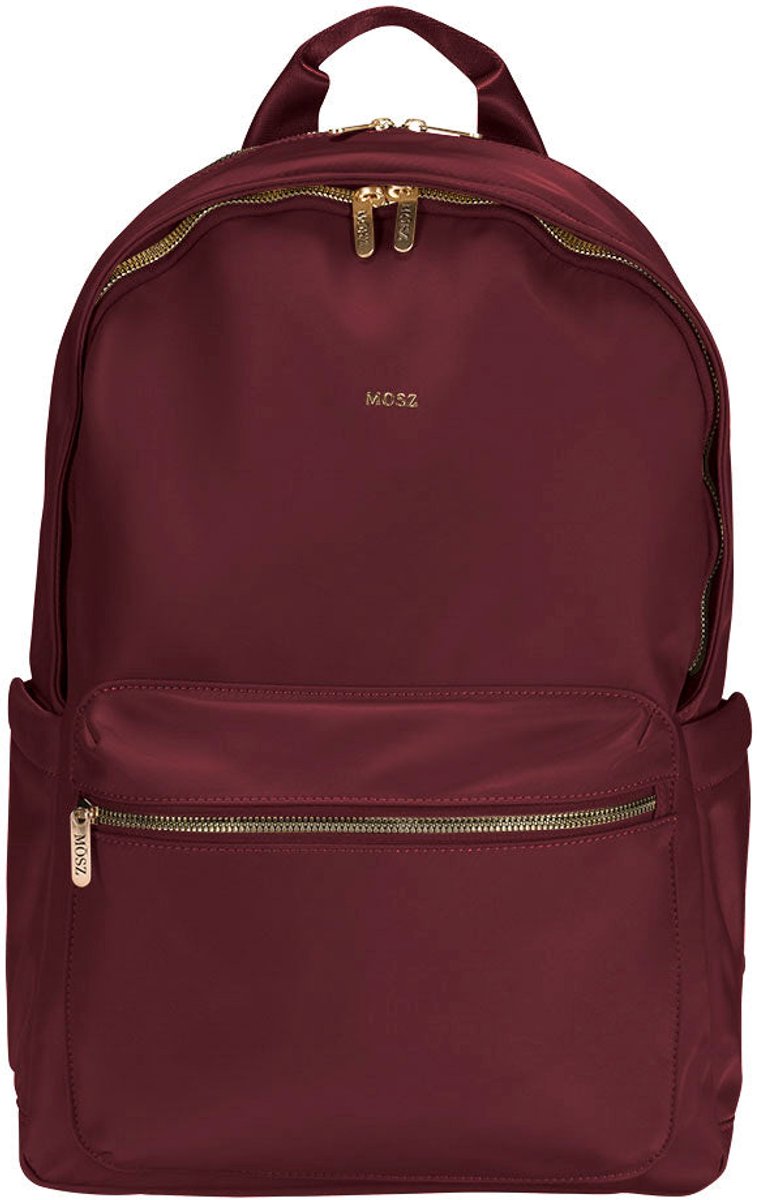 MŌSZ Laptoprugzak dames nylon 15.6 inch - aubergine : Schooltas/ Rugtas meiden