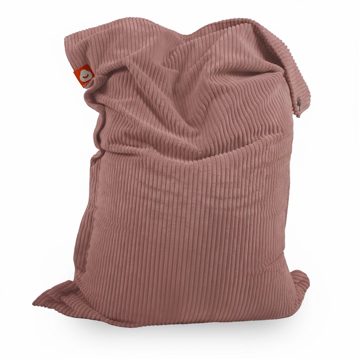 Whoober St. Tropez XL – Rechthoek Zitzak – Roze dik ribfluweel – Comfortabel & Duurzaam