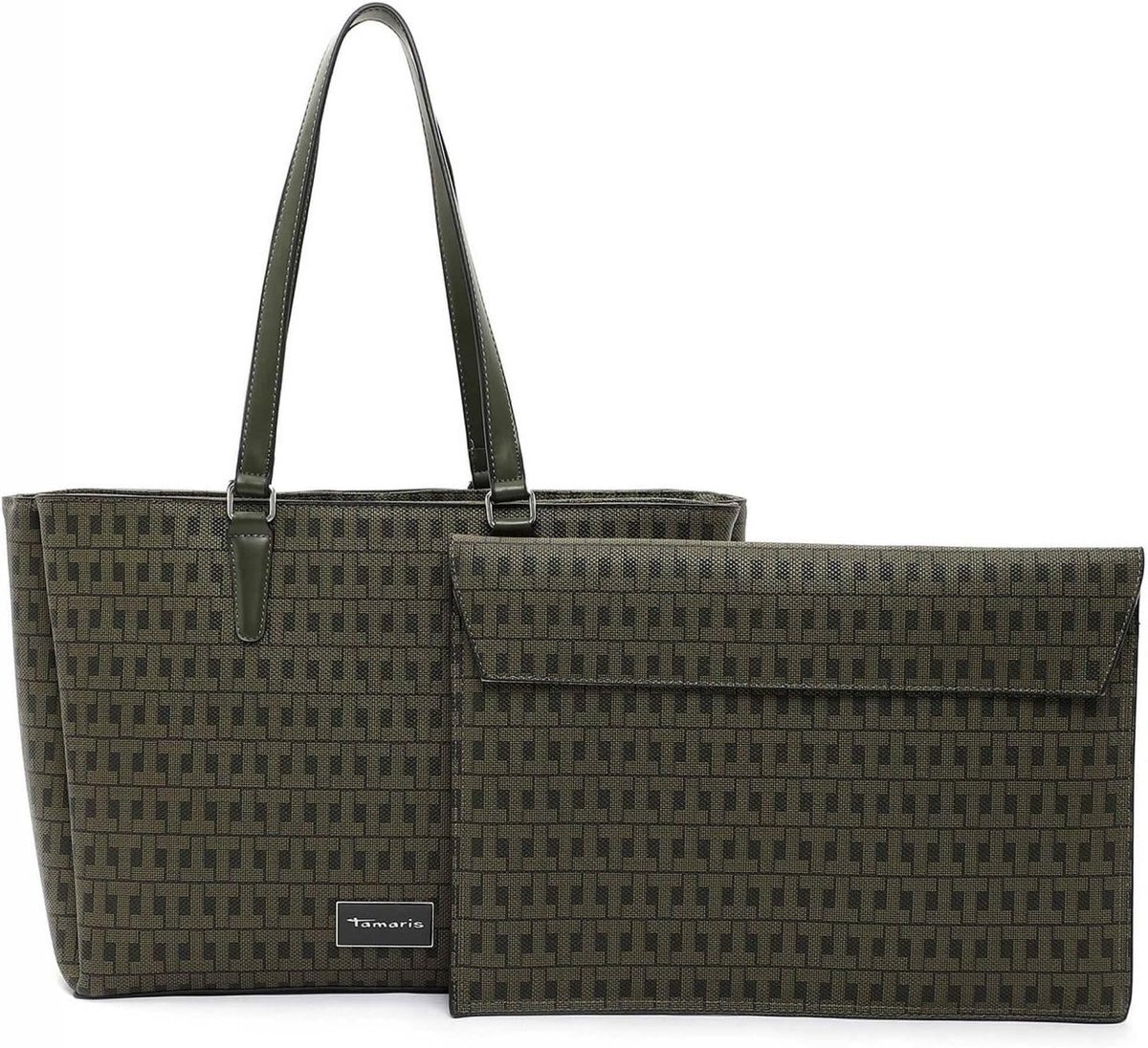 Dames Handtas Zakelijk Glad Synthetisch Grote Schoudertas met Afneembare Riem