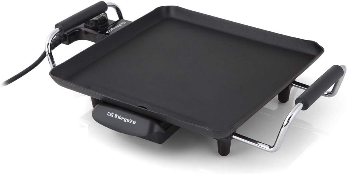 Elektrische Grillplaat 1500W voor Binnen - RVS Plancha voor Makkelijk Grillen