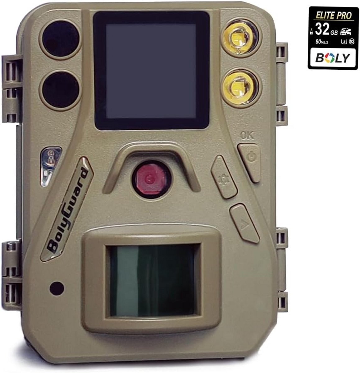 4K Wildcamera met Nachtzicht, 37MP HD Foto en Video, Infrarood Jachtcamera