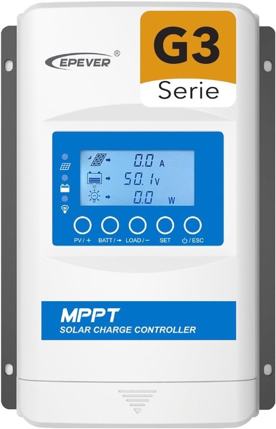 MPPT Solar Laadregelaar 10A tot 40A voor 12V/24V/48V Zonnepaneelsystemen