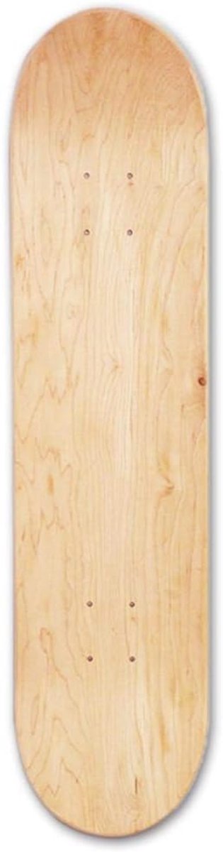 Compleet Houten Skateboard Deck 79×19 cm Dubbel Gebogen Cruiser voor Kinderen en Volwassenen