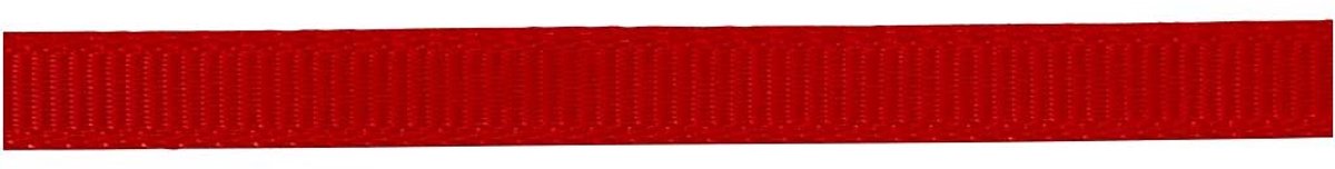 Decoratie lint, B: 6 mm, rood, 15 m/ 1 rol