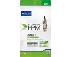 Virbac HPM Veterinary Junior Neutered Cat - Kattenvoer - 3 kg