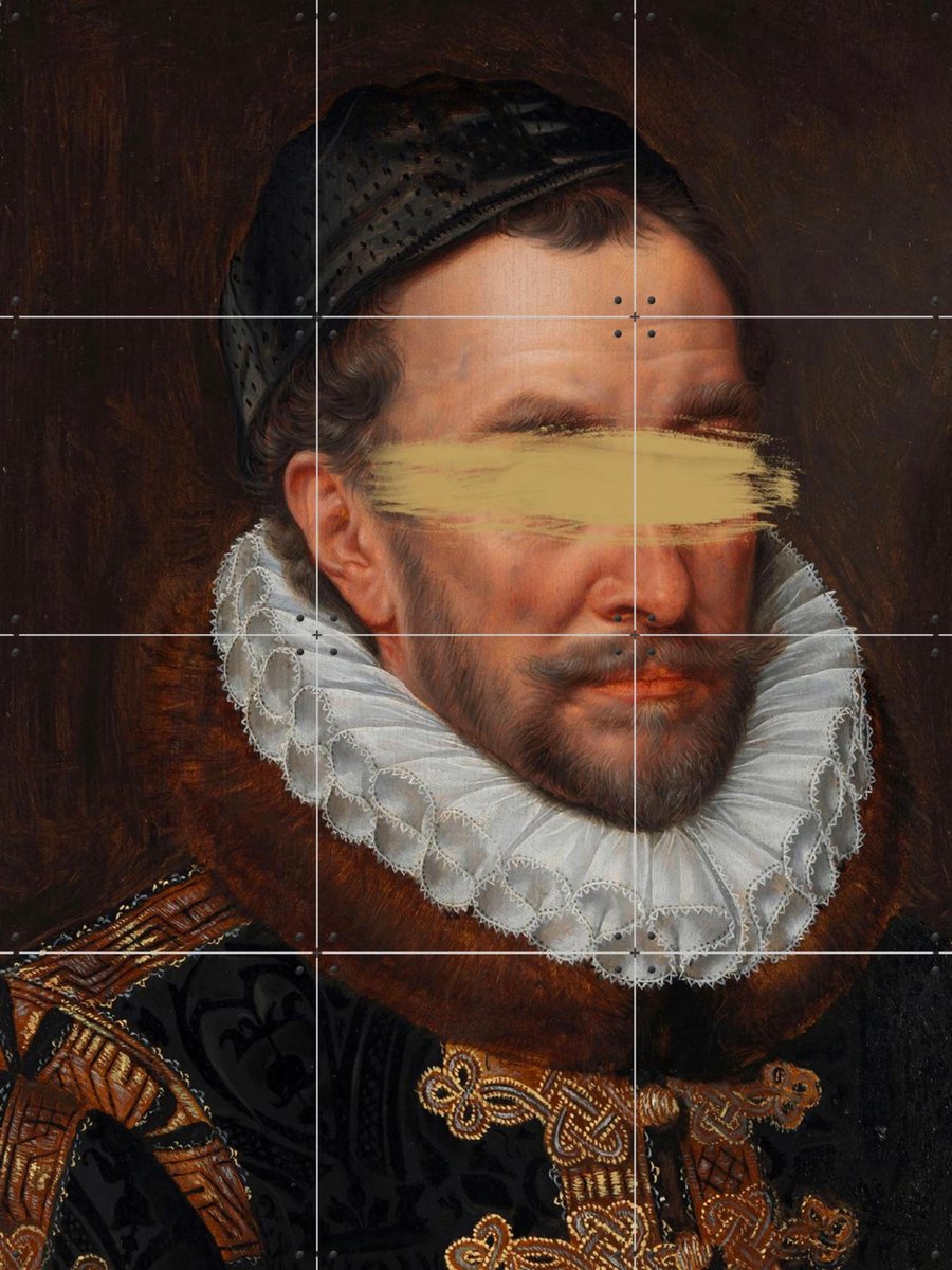 IXXI No Vision Left, The New Classics - 60 x 80 cm - Gratis ophangtool - Grote wanddecoratie en posters - Realisme, Gemengde Technieken, Kwaststreken