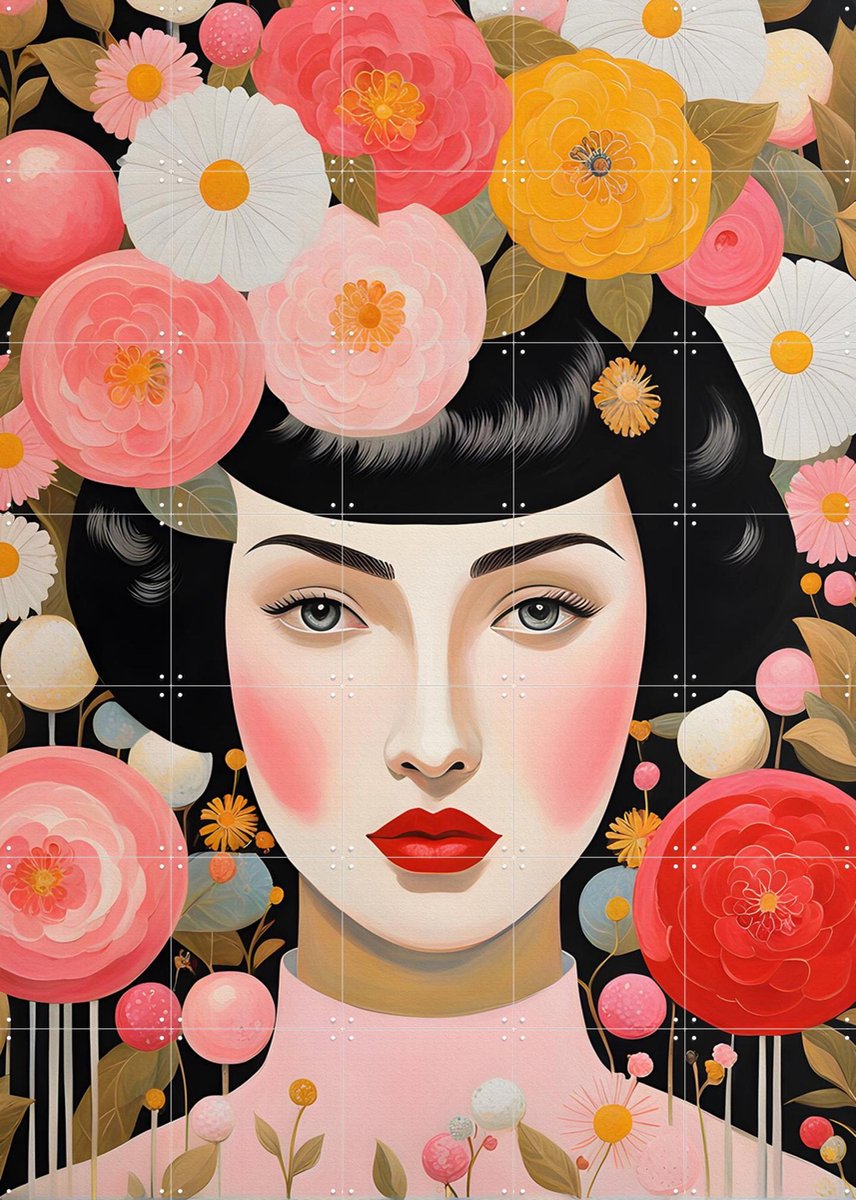 IXXI Haruto, Artclaud - 100 x 140 cm - Gratis ophangtool - Grote wanddecoratie en posters - Kleurrijk, Illustraties, Grafisch Ontwerp, Pop art