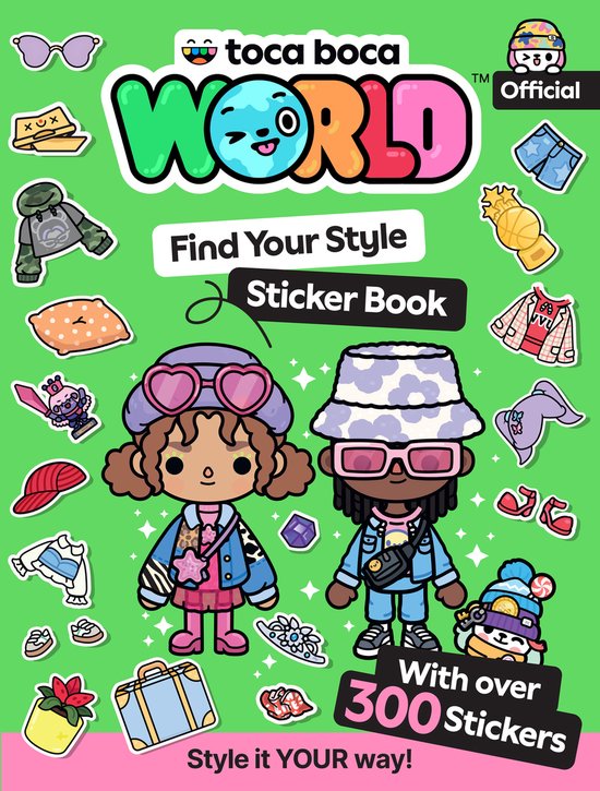 Toca Boca Find Your Style Sticker Book - cover