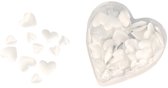 Rayher Strooihartjes - 100x stuks - luxe - satijn - hartjes - 13 a 20 mm - huwelijk - versiering