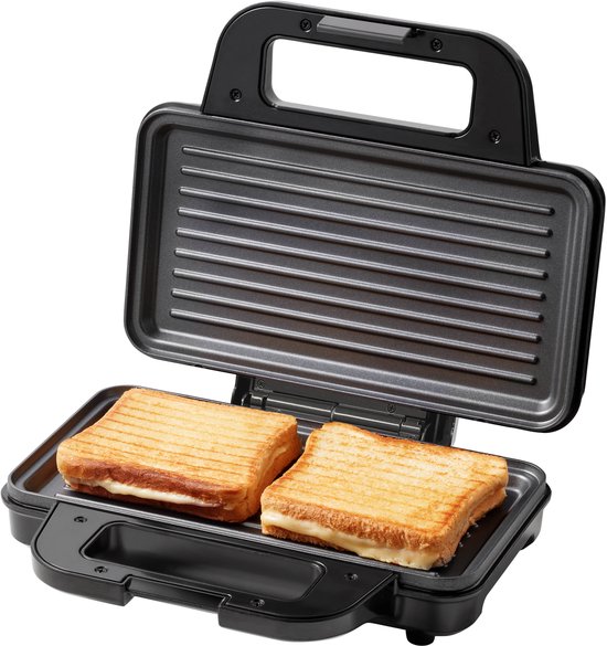Tomado TGP2002S Tosti Apparaat voor 2 Tosti's - Grill IJzer - Panini - PFAS vrij - 1000 watt - RVS