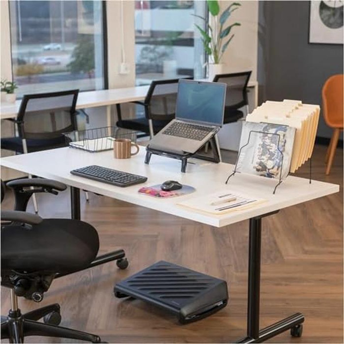 Gel Mouse Pad met Polssteun en Microban Bescherming - 9" x 7.5" - Blauw/Roze