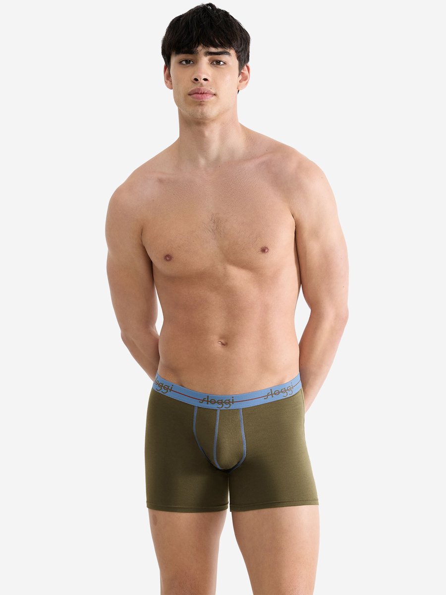 sloggi Langer Boxer Blue Start