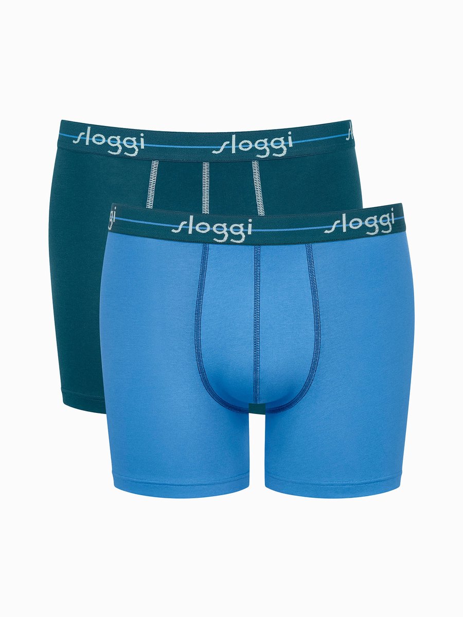 sloggi Langer Boxer Blue Start