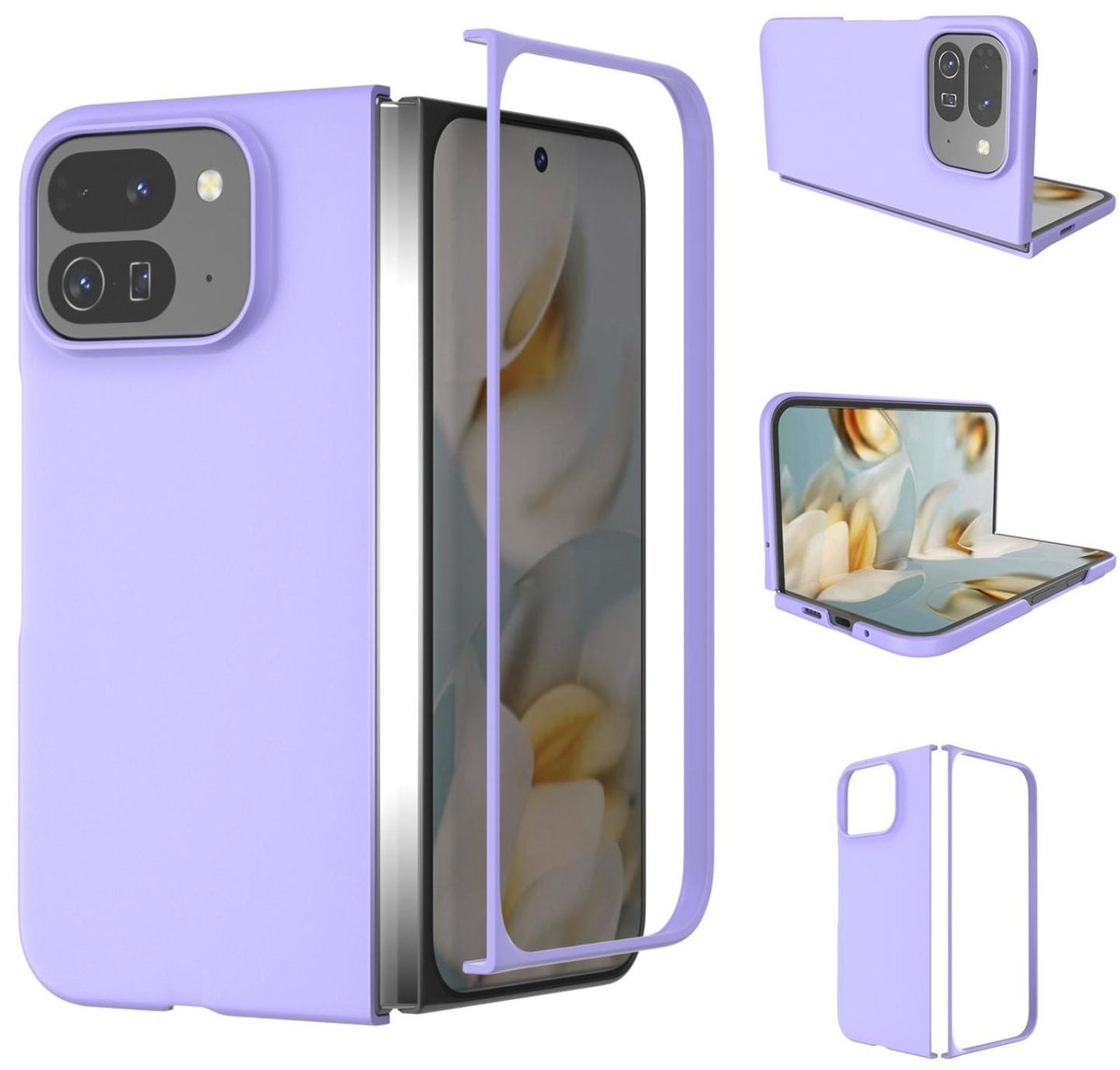 Mobigear Hoesje geschikt voor Google Pixel 10 Pro Fold Telefoonhoesje Hardcase | Mobigear Colors Backcover | Pixel 10 Pro Fold Case | Back Cover - Paars