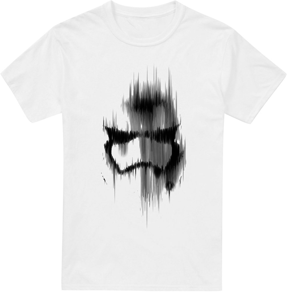 Star Wars Trooper Mask Heren T-Shirt - Wit - S