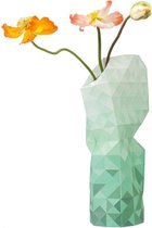 Tiny Miracles - Duurzame Design Vaas - Paper Vase Cover - Green Gradient - Large