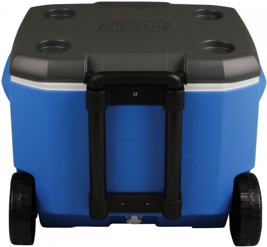 60 QT Koelbox met Wielen - 56 Liter Capaciteit, 4 Dagen Koeling, Ideaal voor Kamperen en Picknicks — afbeelding 3