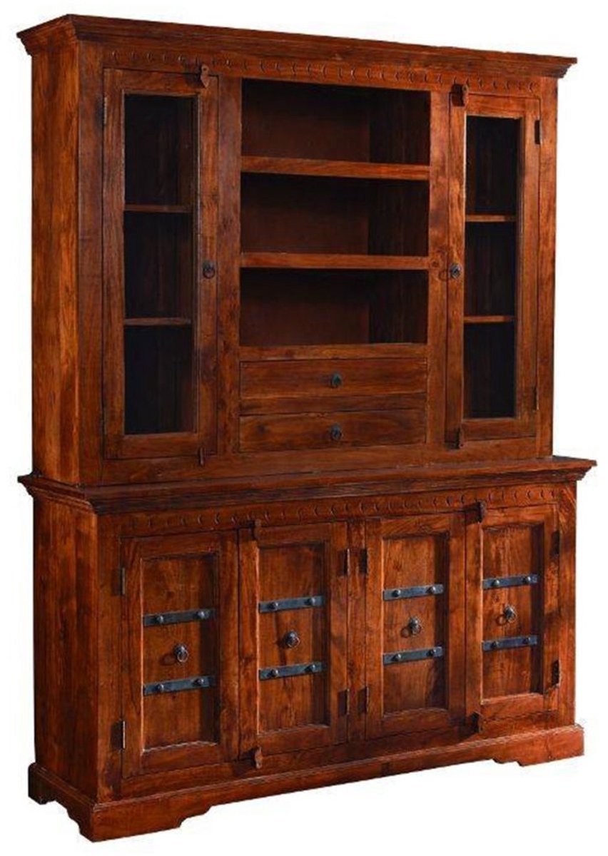 MASSIVMOEBEL24.DE buffetkast OXFORD #530 donkerbruin 150 x 200 x 50 cm