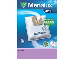 Stofzakken voor stofzuigers, Duurzame 5-pack, Geschikt voor Menalux 4200