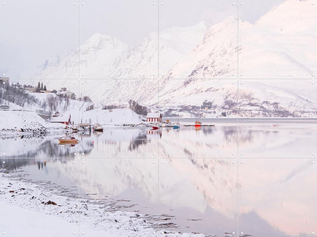 IXXI Arctic Reflections, Henrike Schenk - 80 x 60 cm - Gratis ophangtool - Grote wanddecoratie en posters - Fotografie, Natuur, Bergen, Landschappen