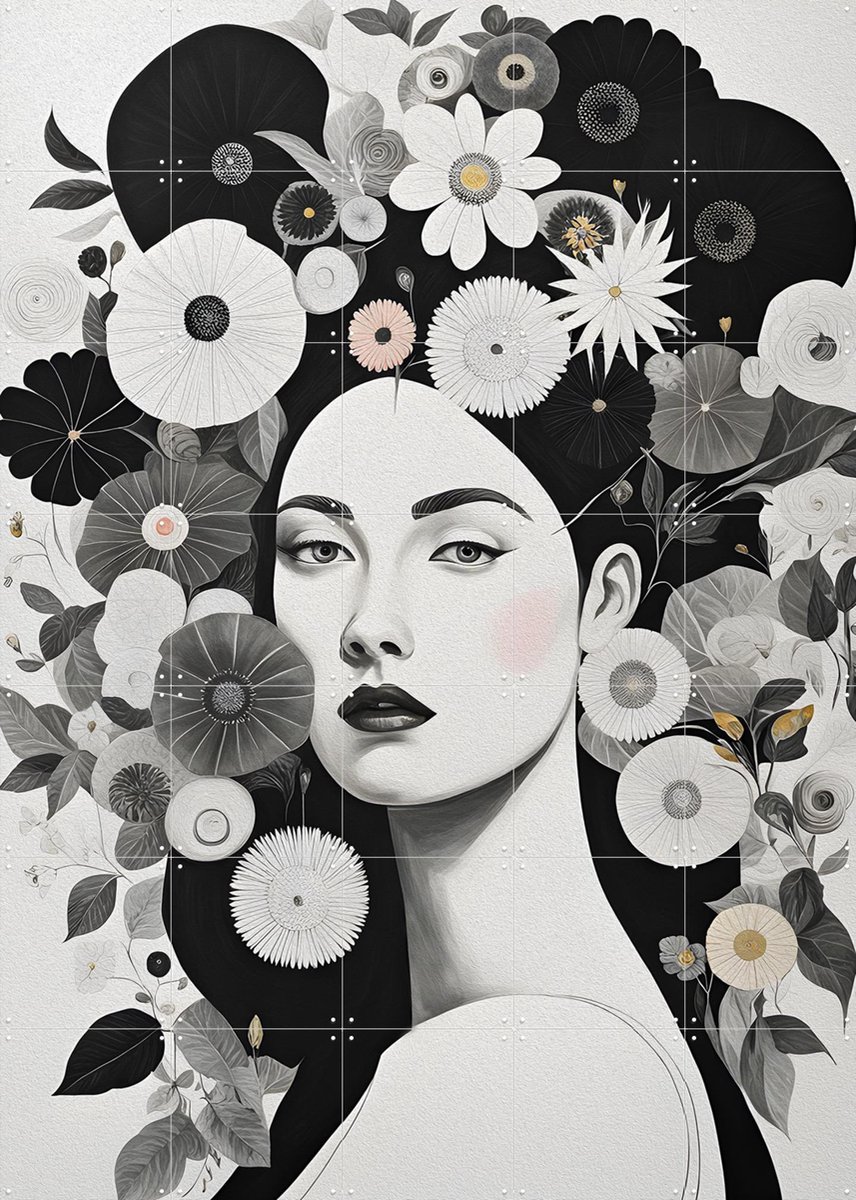 IXXI Bernadette, Artclaud - 100 x 140 cm - Gratis ophangtool - Grote wanddecoratie en posters - Illustraties, Grafisch Ontwerp, Woonkamer, Slaapkamer