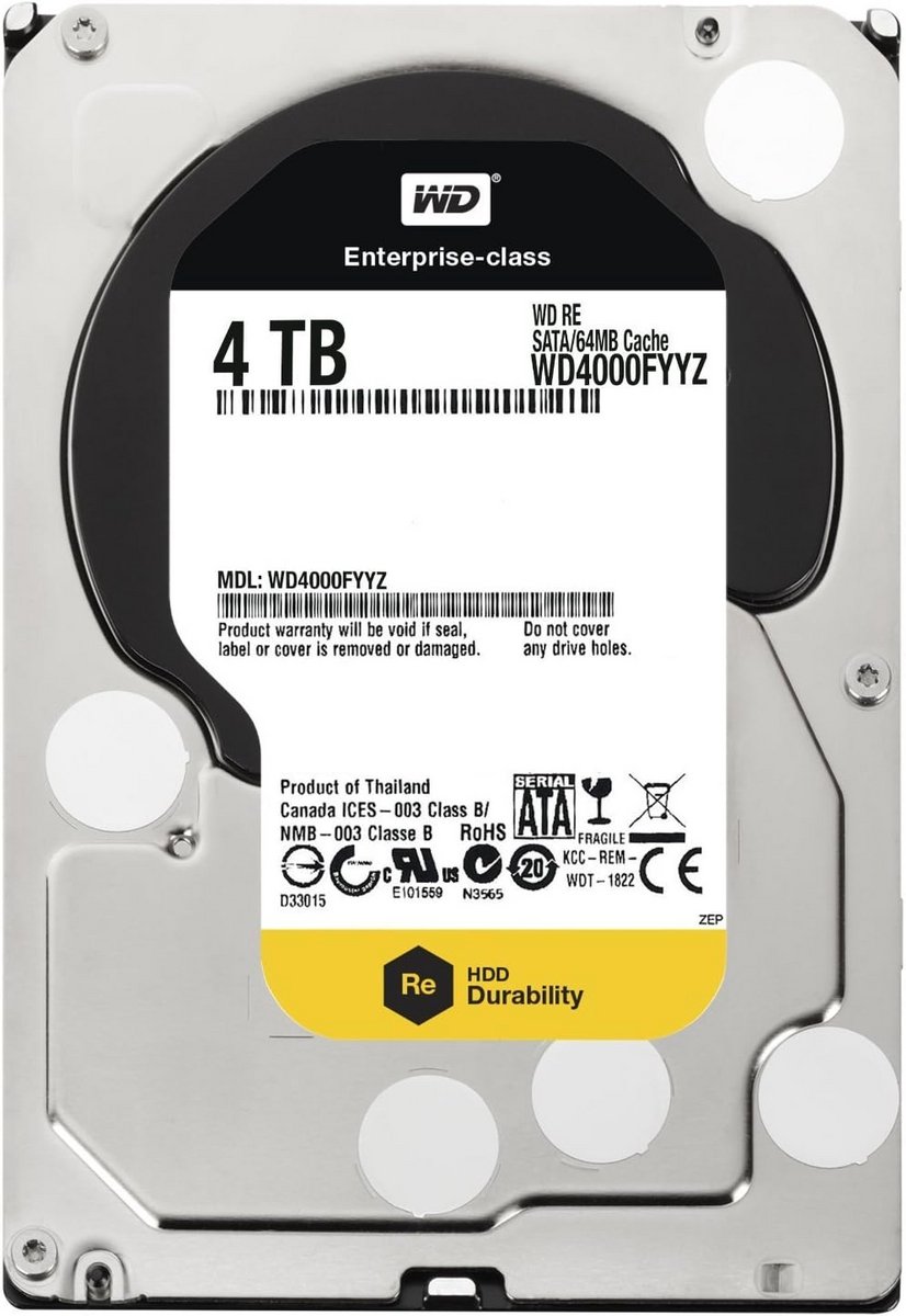 Interne Harde Schijf 4TB 3.5 inch voor Bedrijfsgebruik 7200 RPM 64MB Cache