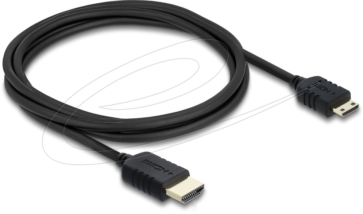 Delock Coaxial High Speed HDMI cable HDMI male to Mini HDMI male 8K 60 Hz 2 m