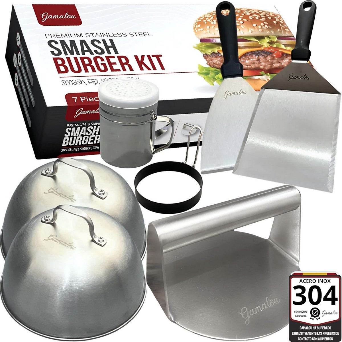 Professionele Smash Burgerpers Set voor Perfecte Hamburgers