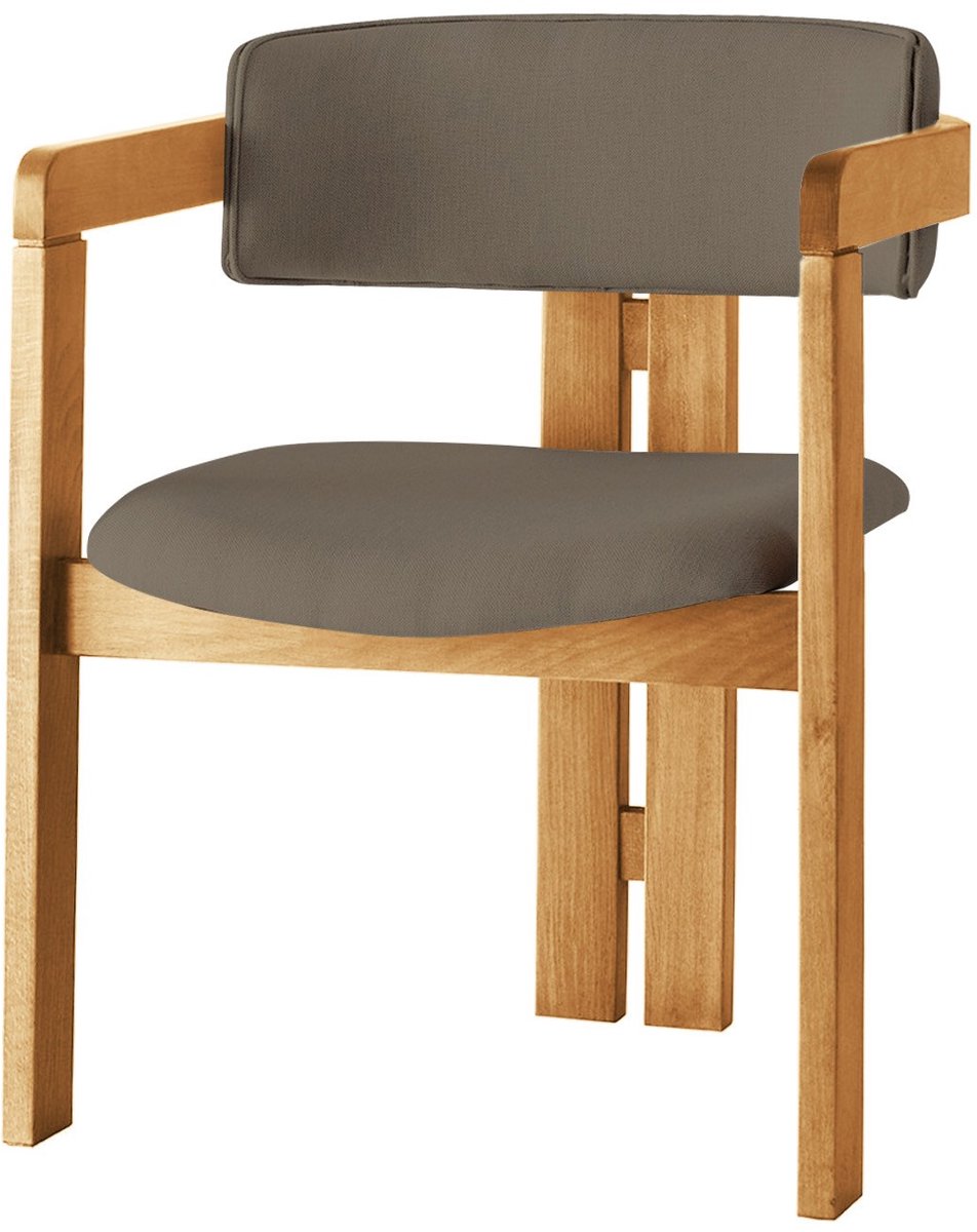 Skye Decor , Stoel, CO - 043, Hout, Eiken & Bruin, 58 x 49 x 76 cm