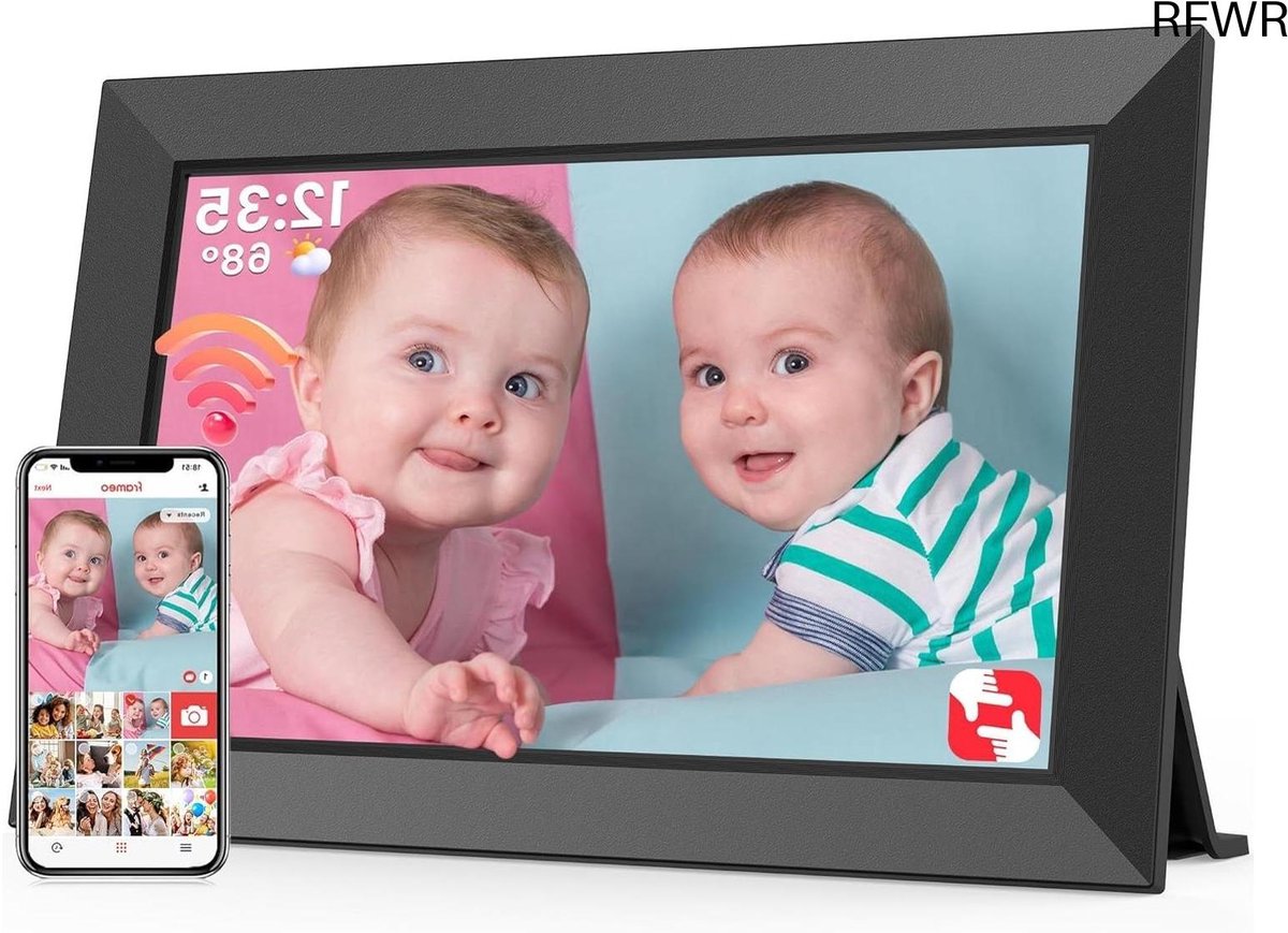 Digitale Fotolijst met Wifi - Fotolijsten - Frameo App - HD Kwaliteit - Display