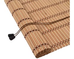 vidaXL - Rolgordijn - Natuurlijk - en - Bruin - 140 - x - 220 - cm - Bamboe