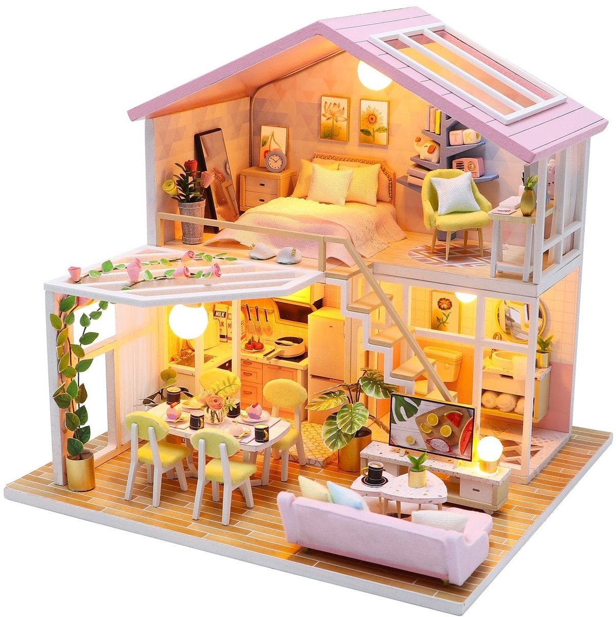 Sweet time - 3D Puzzel met Handleiding - DIY - Miniatuur Modelbouw Hout Kinderen en Volwassenen - Houten bouwpakket - Assemblr