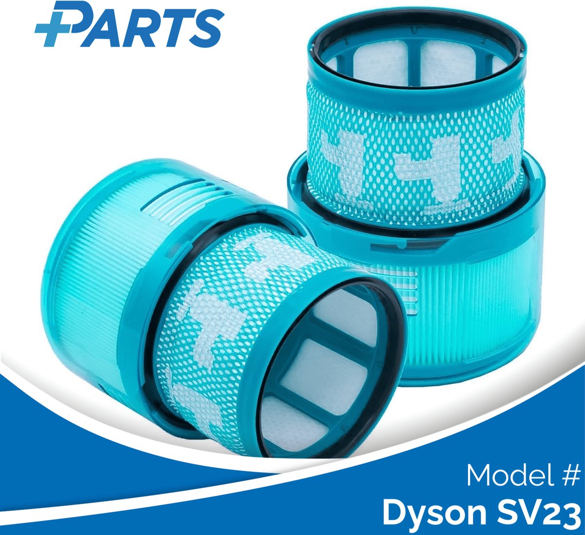 Dyson SV23 Filters (2 Stuks, Plus.Parts® alternatief voor 972352-01)