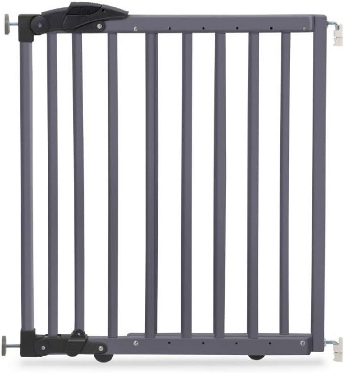 Dubbel Functie Traphekje of Deurbeslag - Klem of Schroef Montage - Verstelbaar 68-102 cm - Grijs
