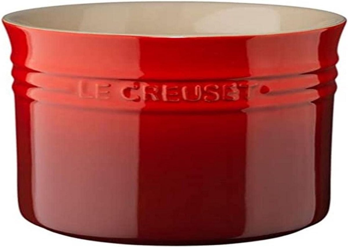 Ronde Soeppan Keramiek 2.3L Kersenrood - Ovenvaste Stoofpan met Deksel