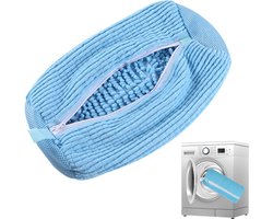 Schoenwaszak voor Wasmachine - 1 Stuks Waszak voor Wasdroger & Wasmachine - Herbruikbare Reinigingshoes voor Sneakers - 360° Diepe Reiniging Geschikt voor Alle Schoenen - Met Zelfsluitende Rits