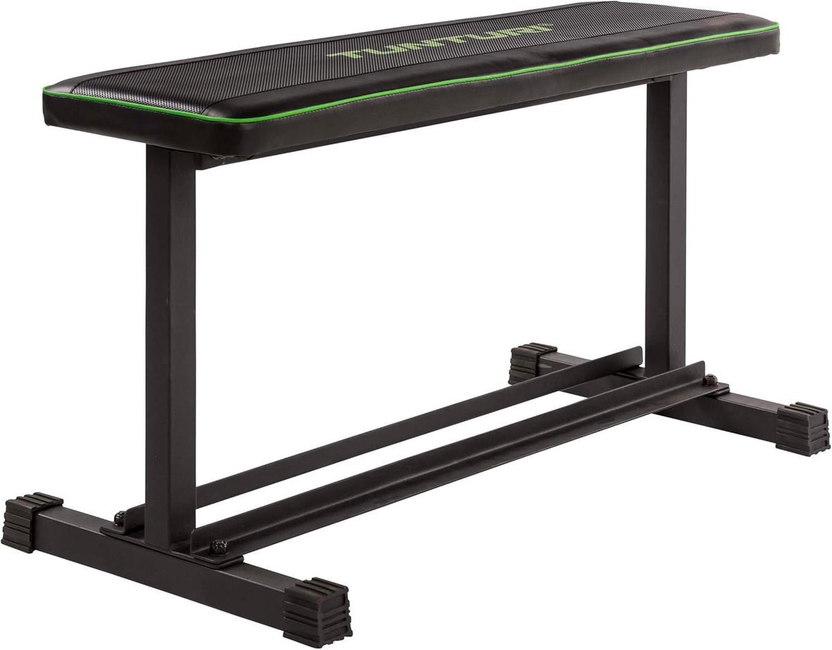 Trainingsbank - Halterbank Fitnessbank - Krachtraining Thuis - Geïntegreerde Dumbbell Opslag - 98 x 47 x 50 cm - Zwart