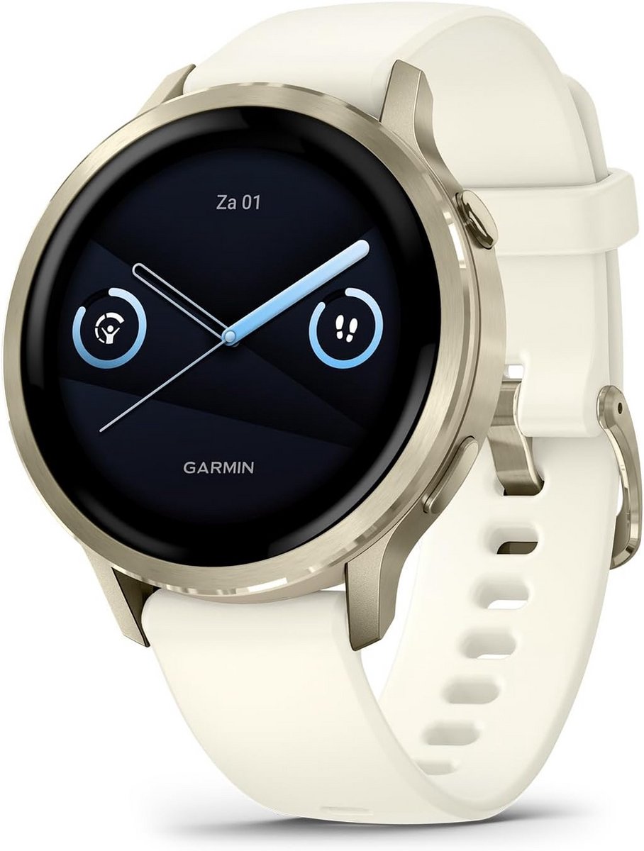 Premium Smartwatch - GPS Horloge - Gezondheid Meten - Lange Batterijduur - 41mm - Goud Beige