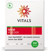 Vitals MSM Poeder - 500 gram - MSM preparaten. Met 100% puur OptiMSM®, de meest zuivere vorm van MSM.