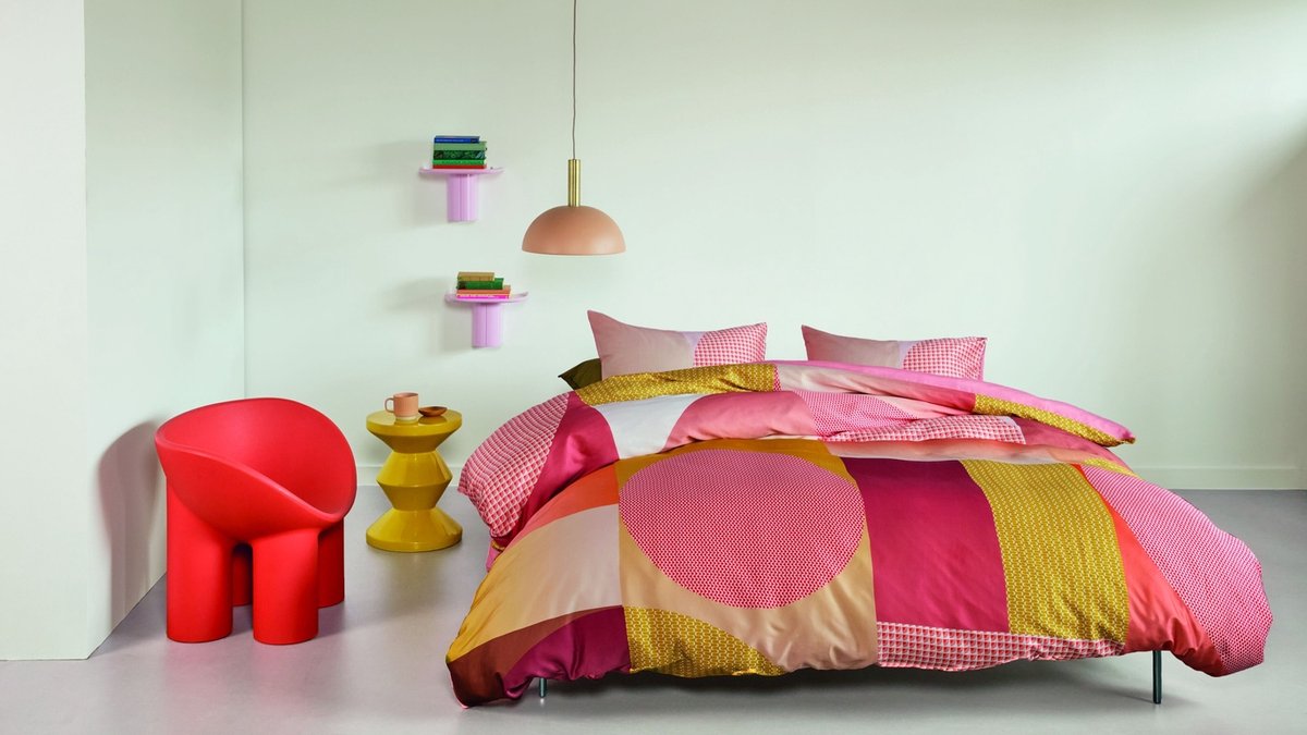 Beddinghouse Dutch Design Sunset Boulevard dekbedovertrek - Lits-Jumeaux - 240 x 200/220 cm - Koraal