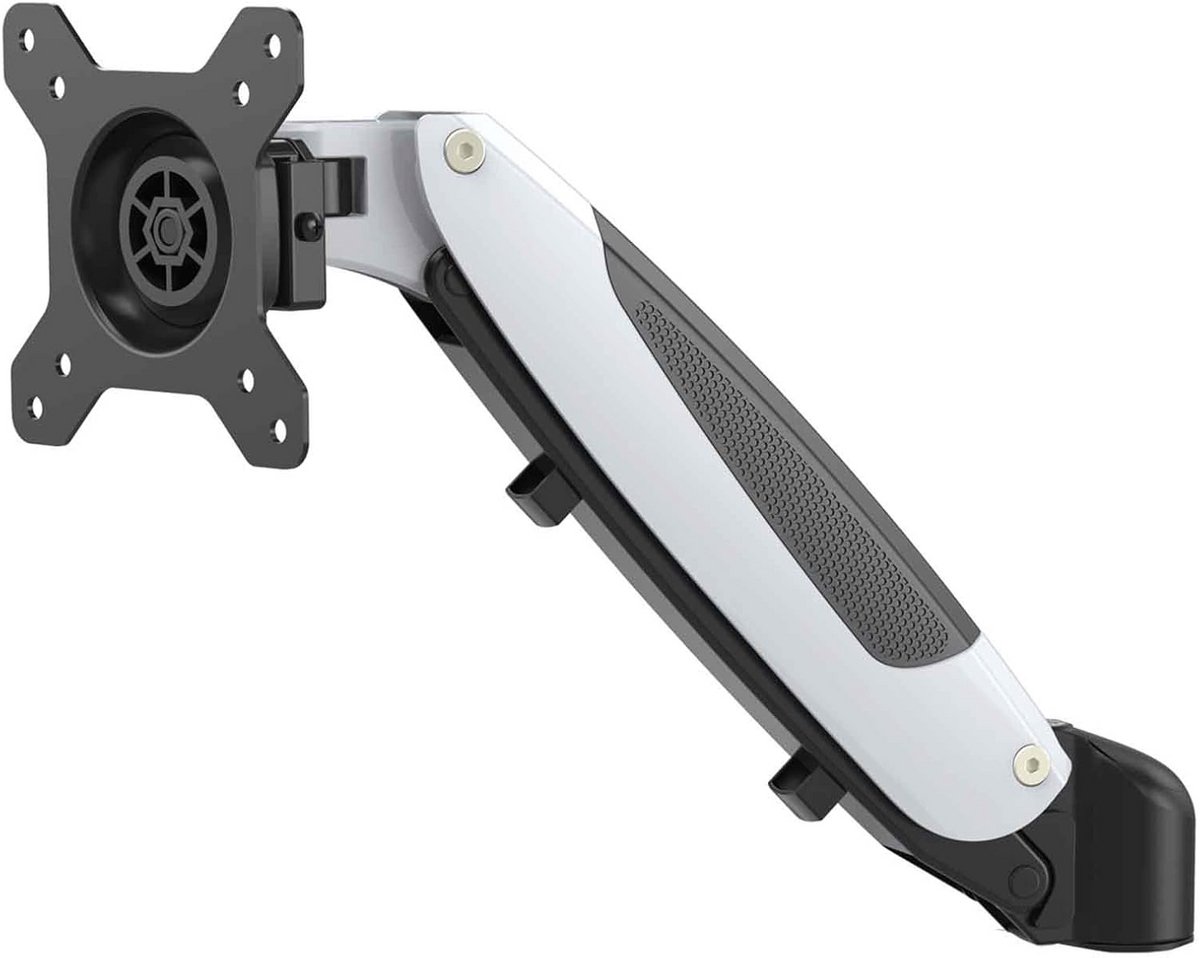 Monitorarm Wit voor Schermen 15-34 Inch - Gasveer Verstelbaar tot 16 KG