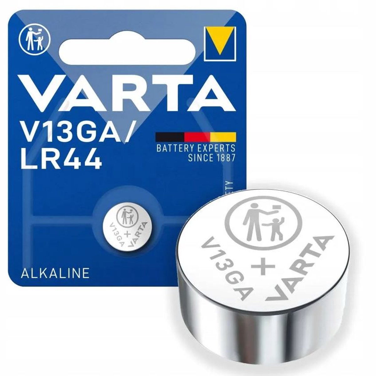 2x Knoopcel batterij - V13GA/LR44 - 1,5V - 150mAh - Alkaline batterij - Button cell battery - Kleine elektronica - Jonyx