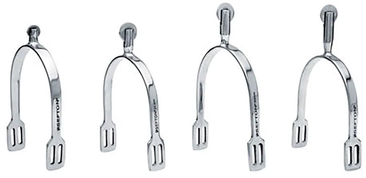 Sefton Stainless Flat Rowels Women Flat End English Sporen 30 mm Zilver